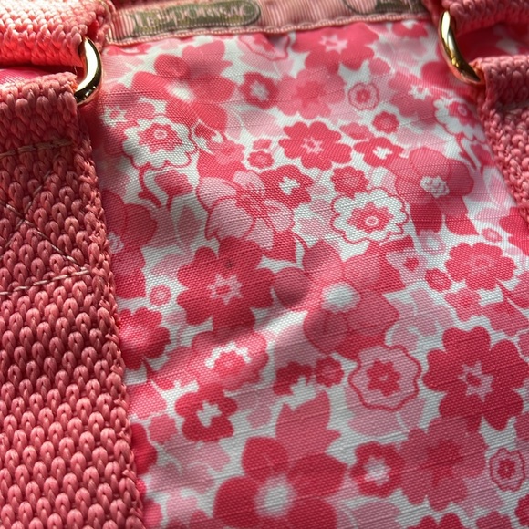 🪷 LeSportsac x Manoush NWOT mini pink duffle with adjustable shoulder strap - Picture 10 of 14